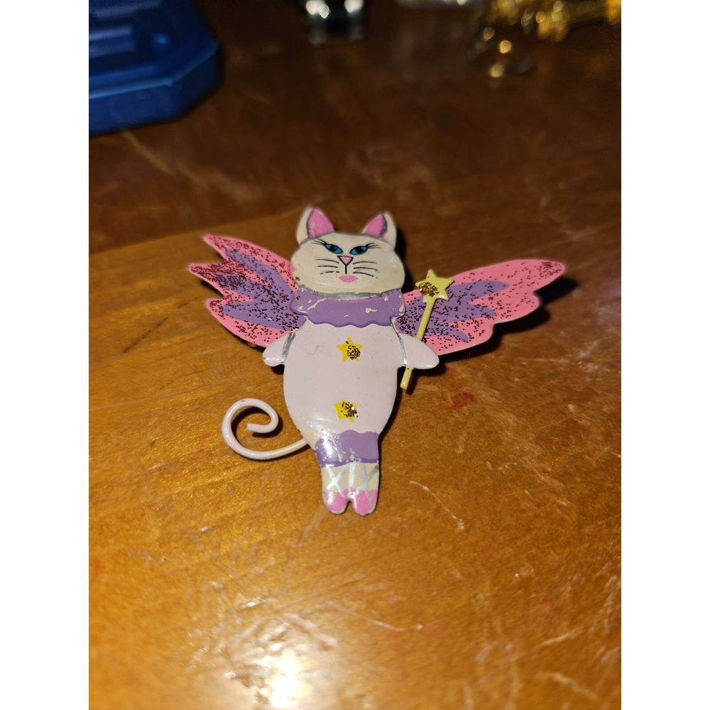 Unique & Fun Colorful Fairy Cat Brooch
